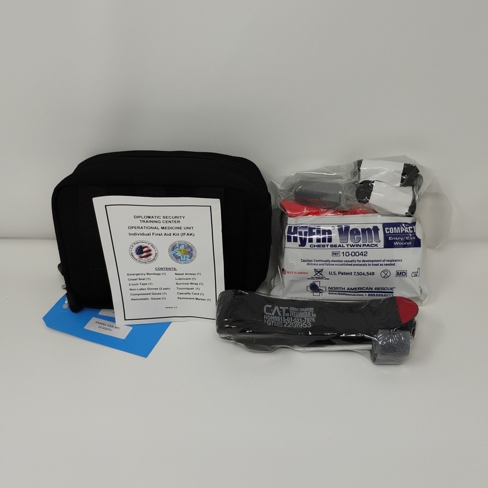 IFAK Individual First Aid Trauma Kit C-A-T Tourniquet Wound Care Tactical‎ NAR